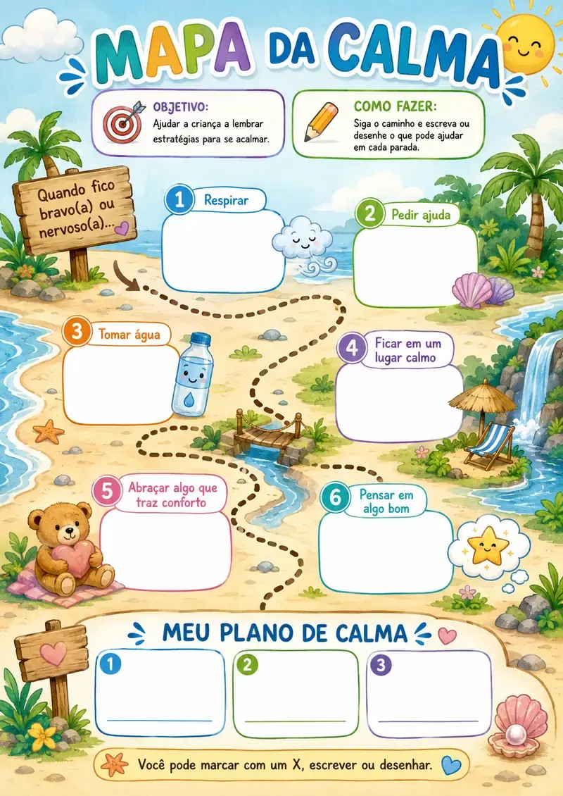 Exemplo do jogo Mapa da Calma