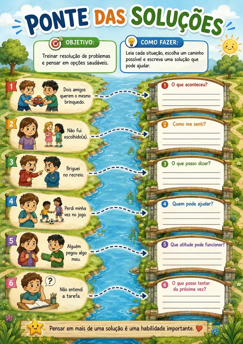 Exemplo do jogo Ponte das Soluções